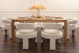 Corinna 6 Seat Dining Table Oak - thumbnail 7