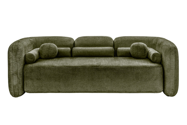 Munich Three Seat Sofa - Forest Green - image 1