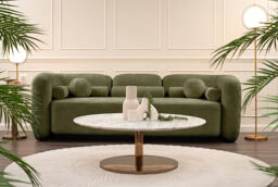 Munich Three Seat Sofa - Forest Green - thumbnail 9