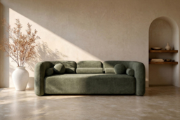 Munich Three Seat Sofa - Forest Green - thumbnail 2