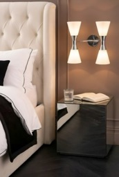Camille Double Wall Light Chrome - thumbnail 2