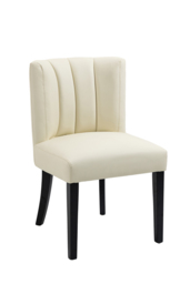 Rocco Black Dining Table and 6 Hatfield Cream Faux Leather Chairs - thumbnail 3