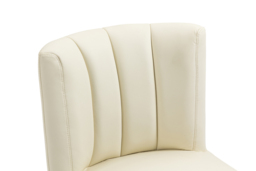 Rocco Black Dining Table and 6 Hatfield Cream Faux Leather Chairs - thumbnail 5