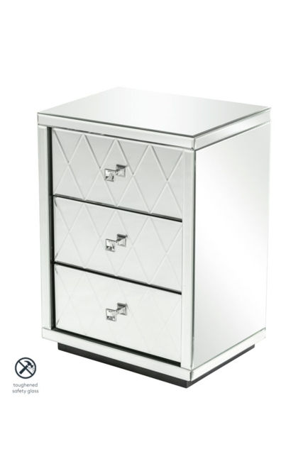 "Knightsbridge Mirrored Bedside Table " - image 1