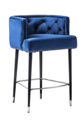 Carter Bar stool - Ink Blue - thumbnail 1