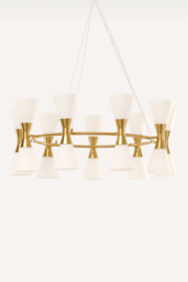 Camille Chandelier Brass