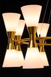 Camille Chandelier Brass - thumbnail 5