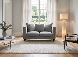 Ascot two Seat Sofa  – Dove Grey - thumbnail 2