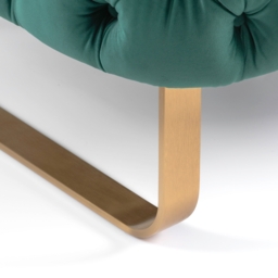 Grosvenor Armchair - Bottle Green - Brushed Brass - thumbnail 5