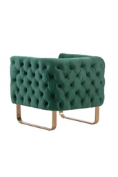 Grosvenor Armchair - Bottle Green - Brushed Brass - thumbnail 7