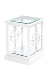 "Etienne White Side Table "
