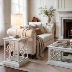 "Etienne White Side Table " - thumbnail 2