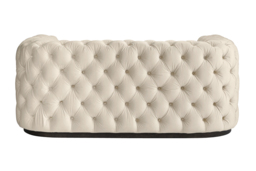 Frankfurt Two Seat Sofa – Chalk – Black Base - thumbnail 3