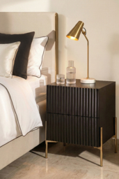 Lexington Black Bedside Table - thumbnail 2