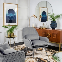 Watson Lounge Chair - Dove Grey - thumbnail 2