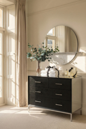 Trio Black Chest of Drawers - thumbnail 2