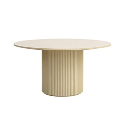 "Ophelia Washed Grey Oak Circular Dining Table " - thumbnail 3