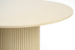 "Ophelia Washed Grey Oak Circular Dining Table " - thumbnail 2