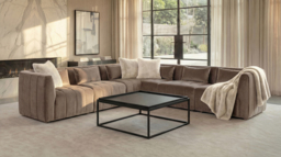 Essen Large Corner Sofa – Taupe - thumbnail 2