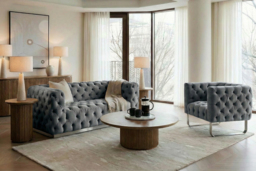 Frankfurt Two Seat Sofa - Dove Grey - thumbnail 4