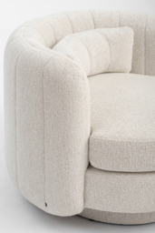 Calvin Swivel Armchair - Travertine - thumbnail 6