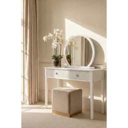 Elara White Dressing Mirror - thumbnail 2