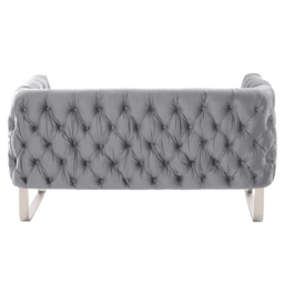 Grosvenor Two Seat Sofa - Dove Grey - Brushed Silver - thumbnail 4
