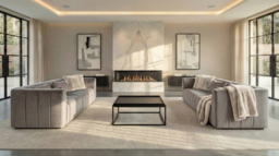 "Essen Three Seat Sofa – Dove Grey " - thumbnail 2