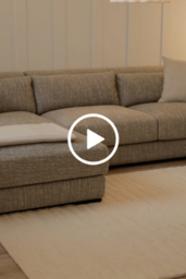 "Dolce Corner Sofa Left Hand Dark Taupe Linen " - thumbnail 7