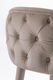 Sophia Counter stool - Taupe - Brass caps - thumbnail 5