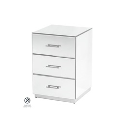 Harper Mirrored Side Table – Silver Details - thumbnail 8