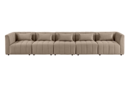 "Essen Five Seat Sofa – Taupe " - thumbnail 1