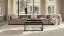 "Essen Five Seat Sofa – Taupe " - thumbnail 2