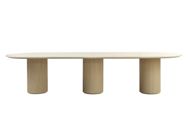 Ophelia Washed Grey XL Dining Table - image 1