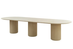 Ophelia Washed Grey  XL Dining Table - thumbnail 5