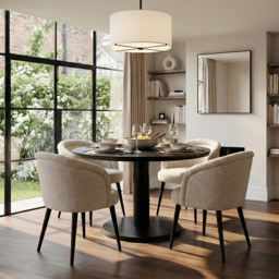 Garric Dining Chair - Oatmeal - thumbnail 2
