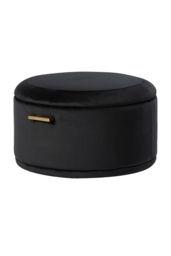 Aria Brass Coffee Table and Storage Ottoman Black - Set - thumbnail 8