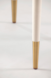 Sophia Dining Chair - Chalk - Brass caps - thumbnail 5