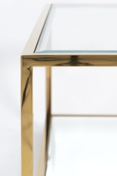 Rippon Brass Square Coffee Table - thumbnail 4