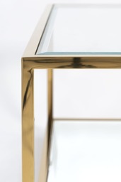 Rippon Brass Square Coffee Table - thumbnail 8