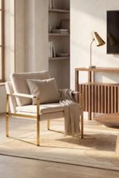 "Solaris Lounge Chair – Oatmeal " - thumbnail 2