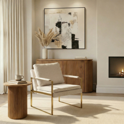 "Solaris Lounge Chair – Oatmeal " - thumbnail 2