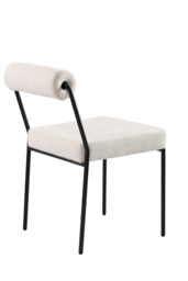 Set of 2 Nosta dining chairs - Light Taupe - thumbnail 4