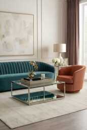 Rippon Silver Square Coffee Table - thumbnail 2