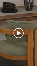 Jolie Dining Chair – Sage Green – Chestnut Frame - thumbnail 9
