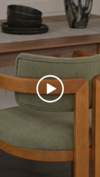 Jolie Dining Chair – Sage Green – Chestnut Frame - thumbnail 3