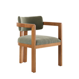 Jolie Dining Chair – Sage Green – Chestnut Frame - thumbnail 6