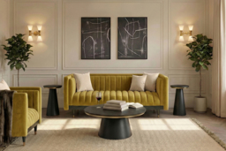 Metz Two Seat Sofa - Olive - thumbnail 2