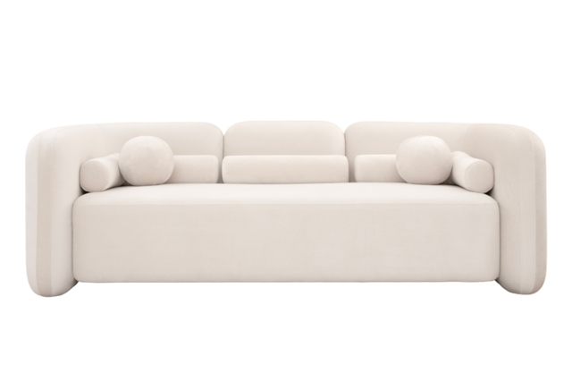 Munich Three Seat Sofa – Chalk - image 1