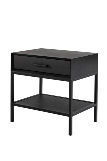 Duo Black Bedside Table - image 1